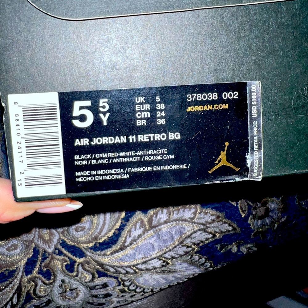 Size 5.5 Big kids Air Jordan 11s